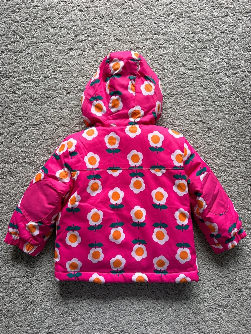 Cat & Jack 3-in-1 Snowplay Jacket All-Weather Coat Pink Floral Toddler Girl 18M